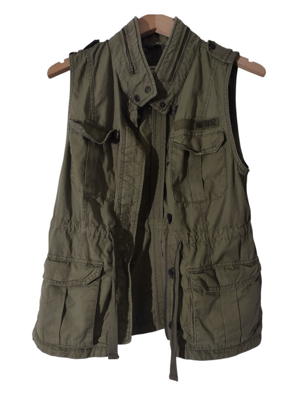 Vintage Abercrombie & Fitch Olive Utility Field Vest